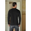 image:imageCOOFANDY Mens Henley TShirts Long Sleeve Pullover Shirt Casual Heavyweight Button Shirts Basic TeesBlack