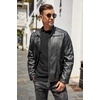 image:imageCOOFANDY Mens Henley TShirts Long Sleeve Pullover Shirt Casual Heavyweight Button Shirts Basic TeesBlack