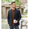 image:imageCOOFANDY Mens Henley TShirts Long Sleeve Pullover Shirt Casual Heavyweight Button Shirts Basic TeesBrown