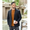 image:imageCOOFANDY Mens Henley TShirts Long Sleeve Pullover Shirt Casual Heavyweight Button Shirts Basic TeesCaramel Brown