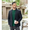 image:imageCOOFANDY Mens Henley TShirts Long Sleeve Pullover Shirt Casual Heavyweight Button Shirts Basic TeesDark Green