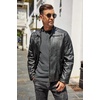 image:imageCOOFANDY Mens Henley TShirts Long Sleeve Pullover Shirt Casual Heavyweight Button Shirts Basic TeesDark Grey