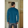 image:imageCOOFANDY Mens Henley TShirts Long Sleeve Pullover Shirt Casual Heavyweight Button Shirts Basic TeesDenim Blue