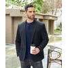 image:imageCOOFANDY Mens Henley TShirts Long Sleeve Pullover Shirt Casual Heavyweight Button Shirts Basic TeesNavy Blue