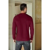 image:imageCOOFANDY Mens Henley TShirts Long Sleeve Pullover Shirt Casual Heavyweight Button Shirts Basic TeesWine Red