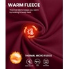 image:imageCOOFANDY Mens Henley TShirts Long Sleeve Pullover Shirt Casual Heavyweight Button Shirts Basic TeesWine Red