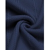 image:imageCOOFANDY Mens Knit Button Down Shirts Short Sleeve Polo Shirt Casual Vacation Summer Beach ShirtsClassic Navywhite