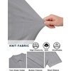 image:imageCOOFANDY Mens Knit Button Down Shirts Short Sleeve Polo Shirt Casual Vacation Summer Beach ShirtsLight Grey
