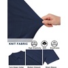image:imageCOOFANDY Mens Knit Button Down Shirts Short Sleeve Polo Shirt Casual Vacation Summer Beach ShirtsNavy Blue