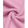 image:imageCOOFANDY Mens Knit Button Down Shirts Short Sleeve Polo Shirt Casual Vacation Summer Beach ShirtsPink