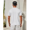 image:imageCOOFANDY Mens Knit Button Down Shirts Short Sleeve Polo Shirt Casual Vacation Summer Beach ShirtsWhite