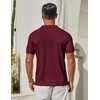 image:imageCOOFANDY Mens Knit Button Down Shirts Short Sleeve Polo Shirt Casual Vacation Summer Beach ShirtsWine Red