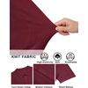 image:imageCOOFANDY Mens Knit Button Down Shirts Short Sleeve Polo Shirt Casual Vacation Summer Beach ShirtsWine Red