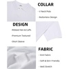 image:imageCOOFANDY Mens Knit Polo Shirts V Neck Short Sleeve Ribbed Textured Polo Shirt Stretch Casual Golf Shirts Collared T ShirtWhite