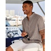 image:imageCOOFANDY Mens Linen Henley Shirt Short Sleeve Casual Summer Beach Hippie T ShirtsA Brown