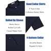 image:imageCOOFANDY Mens Linen Henley Shirt Short Sleeve Casual Summer Beach Hippie T ShirtsNavy Blue