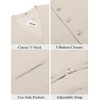 image:imageCOOFANDY Mens Linen Vest Casual Linen Slim Fit Suit Vests Dress Waistcoat Wedding Business PromBeige