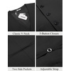 image:imageCOOFANDY Mens Linen Vest Casual Linen Slim Fit Suit Vests Dress Waistcoat Wedding Business PromBlack