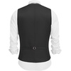 image:imageCOOFANDY Mens Linen Vest Casual Linen Slim Fit Suit Vests Dress Waistcoat Wedding Business PromBlack