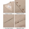 image:imageCOOFANDY Mens Linen Vest Casual Linen Slim Fit Suit Vests Dress Waistcoat Wedding Business PromKhaki
