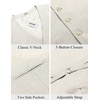 image:imageCOOFANDY Mens Linen Vest Casual Linen Slim Fit Suit Vests Dress Waistcoat Wedding Business PromLight Khaki