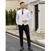 image:imageCOOFANDY Mens Linen Vest Casual Linen Slim Fit Suit Vests Dress Waistcoat Wedding Business PromWhite