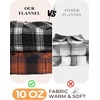 image:imageCOOFANDY Mens Long Sleeve Flannel Shirts Jacket Fashion Plaid Jackets Casual Button Down Shirt with PocketsBrown