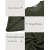 image:imageCOOFANDY Mens Long Sleeve Shirts Thermal TShirt Slim Fit Crewneck Sweater Knitted Pullover ShirtArmy Green