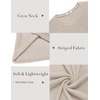 image:imageCOOFANDY Mens Long Sleeve Shirts Thermal TShirt Slim Fit Crewneck Sweater Knitted Pullover ShirtBeige