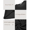 image:imageCOOFANDY Mens Long Sleeve Shirts Thermal TShirt Slim Fit Crewneck Sweater Knitted Pullover ShirtBlack