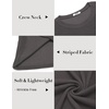 image:imageCOOFANDY Mens Long Sleeve Shirts Thermal TShirt Slim Fit Crewneck Sweater Knitted Pullover ShirtDark Grey