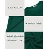 image:imageCOOFANDY Mens Long Sleeve Shirts Thermal TShirt Slim Fit Crewneck Sweater Knitted Pullover ShirtGreen