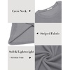 image:imageCOOFANDY Mens Long Sleeve Shirts Thermal TShirt Slim Fit Crewneck Sweater Knitted Pullover ShirtLight Grey