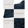 image:imageCOOFANDY Mens Long Sleeve Shirts Thermal TShirt Slim Fit Crewneck Sweater Knitted Pullover ShirtNavy