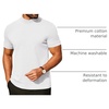 image:imageCOOFANDY Mens Mock Turtleneck Shirts Casual Premium Cotton Short Sleeve Shirt Basic Half Neck TShirtsAll White