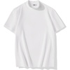 image:imageCOOFANDY Mens Mock Turtleneck Shirts Casual Premium Cotton Short Sleeve Shirt Basic Half Neck TShirtsAll White