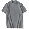 image:imageCOOFANDY Mens Mock Turtleneck Shirts Casual Premium Cotton Short Sleeve Shirt Basic Half Neck TShirtsGray