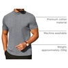image:imageCOOFANDY Mens Mock Turtleneck Shirts Casual Premium Cotton Short Sleeve Shirt Basic Half Neck TShirtsGray