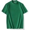 image:imageCOOFANDY Mens Mock Turtleneck Shirts Casual Premium Cotton Short Sleeve Shirt Basic Half Neck TShirtsGreen