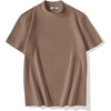 image:imageCOOFANDY Mens Mock Turtleneck Shirts Casual Premium Cotton Short Sleeve Shirt Basic Half Neck TShirtsKhaki