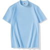 image:imageCOOFANDY Mens Mock Turtleneck Shirts Casual Premium Cotton Short Sleeve Shirt Basic Half Neck TShirtsLight Blue