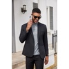 image:imageCOOFANDY Mens Mock Turtleneck Shirts Casual Premium Cotton Short Sleeve Shirt Basic Half Neck TShirtsLight Gray