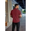 image:imageCOOFANDY Mens Muscle Fit Dress Shirts Stretch WrinkleFree Short Sleeve Casual Button Down ShirtsWine Red