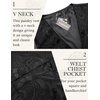 image:imageCOOFANDY Mens Paisley Vests Victorian Steampunk Gothic Suit Vest Slim Fit VNeck Tuxedo WaistcoatBlack
