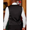 image:imageCOOFANDY Mens Paisley Vests Victorian Steampunk Gothic Suit Vest Slim Fit VNeck Tuxedo WaistcoatPurple