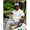image:imageCOOFANDY Mens Polo Shirts 100 Cotton Heavyweight Short Sleeve Button Golf Shirts Classic Pullover Ribbed Collar and CuffsAll White