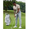 image:imageCOOFANDY Mens Polo Shirts 100 Cotton Heavyweight Short Sleeve Button Golf Shirts Classic Pullover Ribbed Collar and CuffsBeige