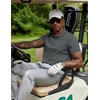 image:imageCOOFANDY Mens Polo Shirts 100 Cotton Heavyweight Short Sleeve Button Golf Shirts Classic Pullover Ribbed Collar and CuffsDark Grey Green