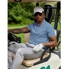 image:imageCOOFANDY Mens Polo Shirts 100 Cotton Heavyweight Short Sleeve Button Golf Shirts Classic Pullover Ribbed Collar and CuffsGrey Blue