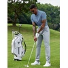 image:imageCOOFANDY Mens Polo Shirts 100 Cotton Heavyweight Short Sleeve Button Golf Shirts Classic Pullover Ribbed Collar and CuffsGrey Blue